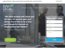 Tablet Screenshot of dphlegal.com
